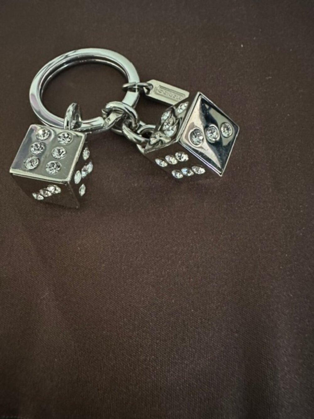 Coach dice bag charm